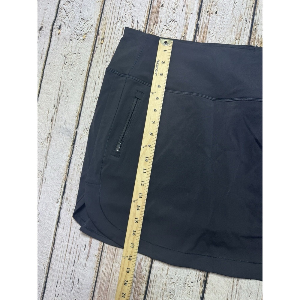 Athleta Black Fairway Golf Skort Skirt Active Athletic Outdoor Pickleball XL - Picture 3 of 6